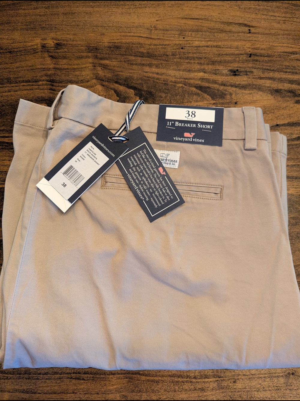 NWat Vineyard Vines Men’s 11" Breaker Short - Khaki Size 38